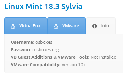 Linux Mint Credentials